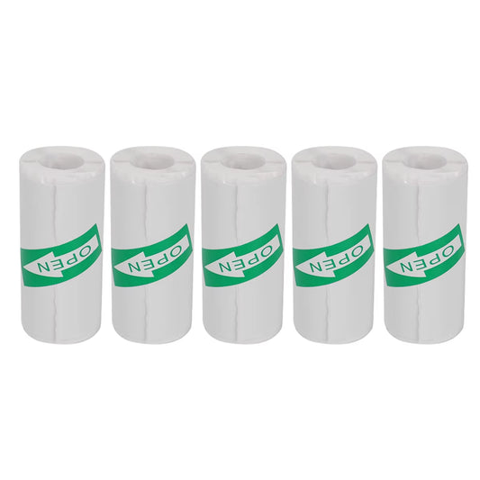 High-Quality Thermal Adhesive Sticker Paper for Mini Printers – 57X25mm Coreless Inkless Black Print Paper for Creative Projects and Receipts