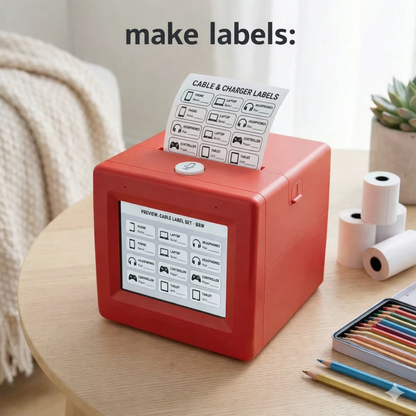 Revolutionary AI Voice Sticker Printer - Your Portable Thermal Label Maker for Creative Labeling and Organization