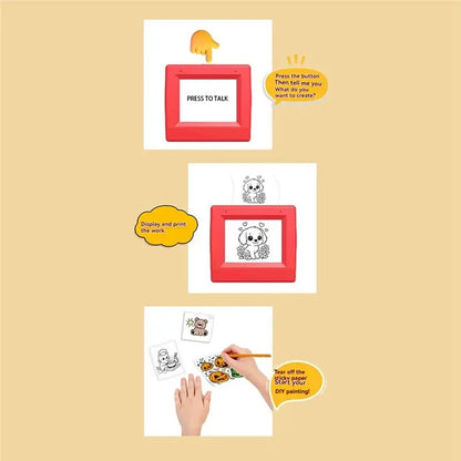 Revolutionary AI Voice Sticker Printer - Your Portable Thermal Label Maker for Creative Labeling and Organization